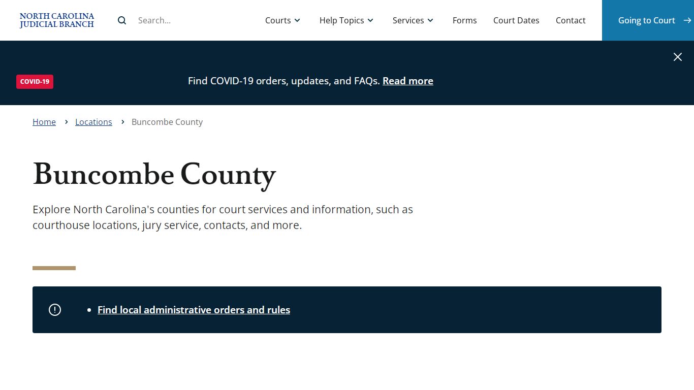 Buncombe County | North Carolina Judicial Branch - NCcourts