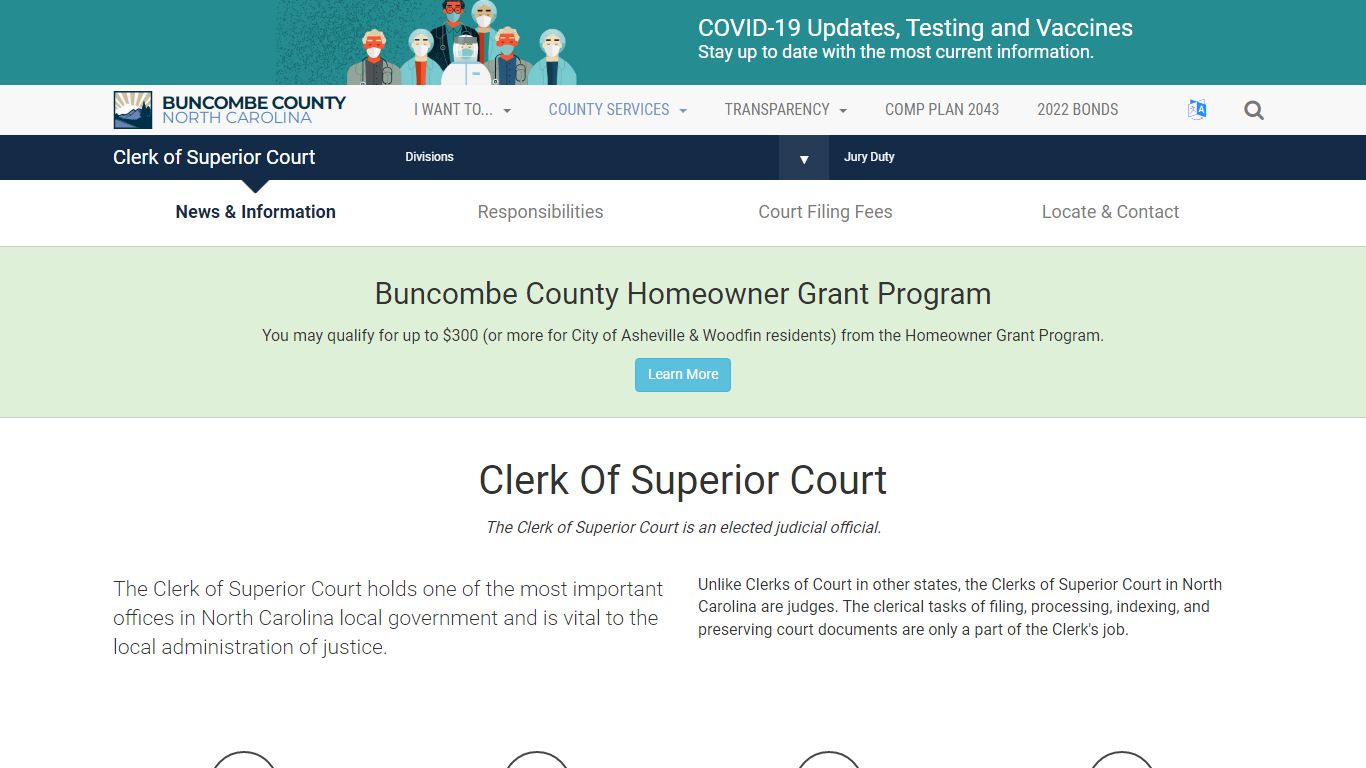 Clerk of Superior Court - Buncombe County, North Carolina